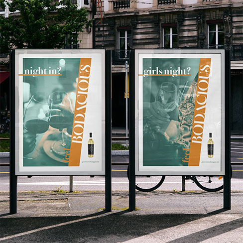 Poster ads of new look.